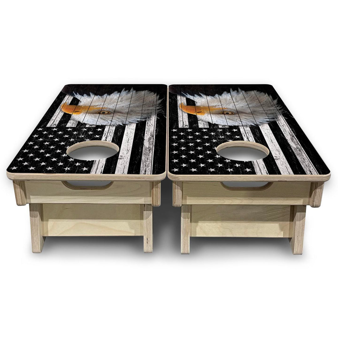 Heritage Eagle Flag - Mini or Vacation Size Cornhole Boards