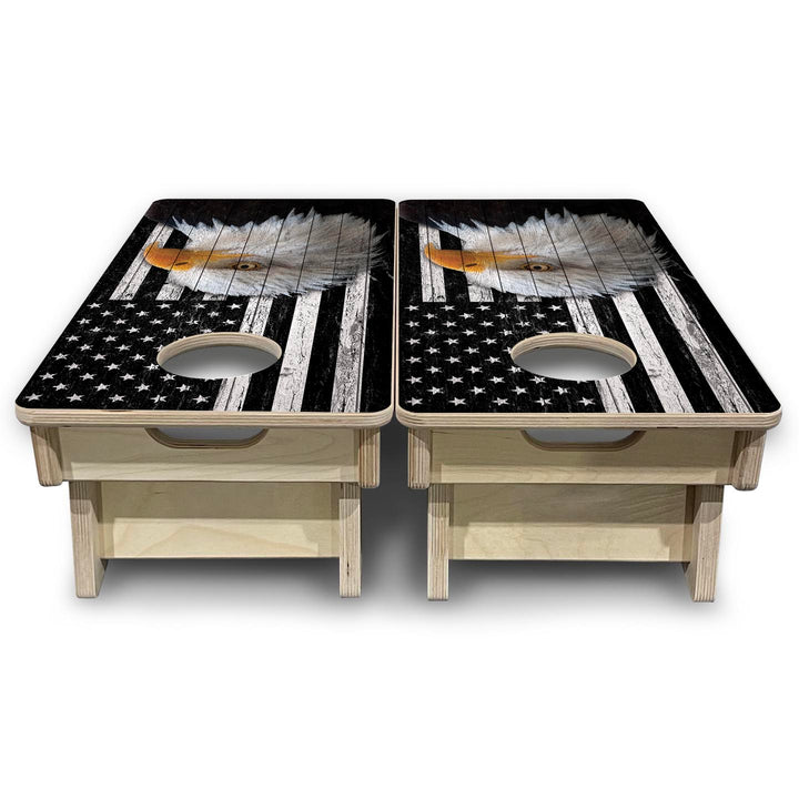 Heritage Eagle Flag - Mini or Vacation Size Cornhole Boards