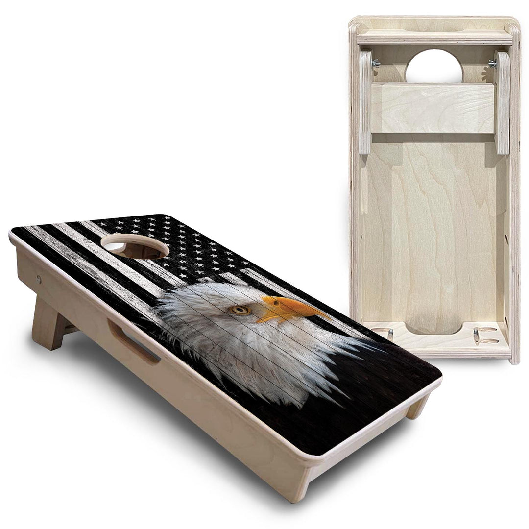 Heritage Eagle Flag - Mini or Vacation Size Cornhole Boards