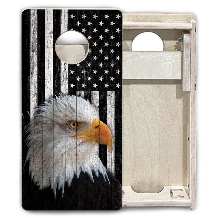 Heritage Eagle Flag - Mini or Vacation Size Cornhole Boards