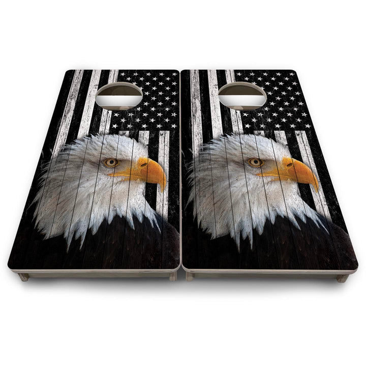 Heritage Eagle Flag - Mini or Vacation Size Cornhole Boards