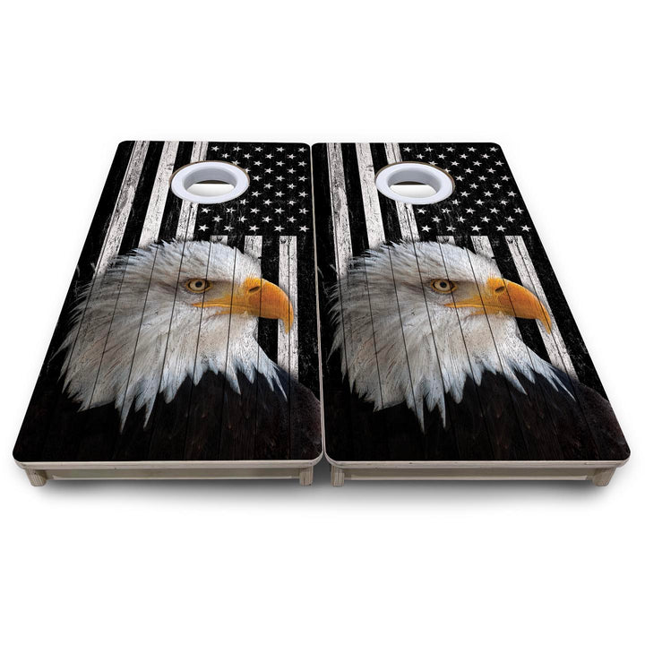 Heritage Eagle Flag - Mini or Vacation Size Cornhole Boards