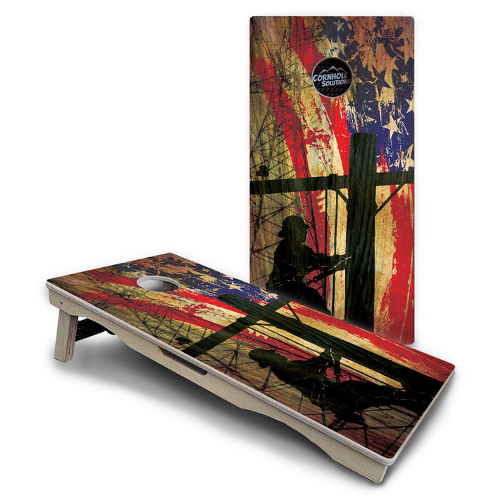 Lineman Cornhole Boards – Pro Lite or Pro Elite