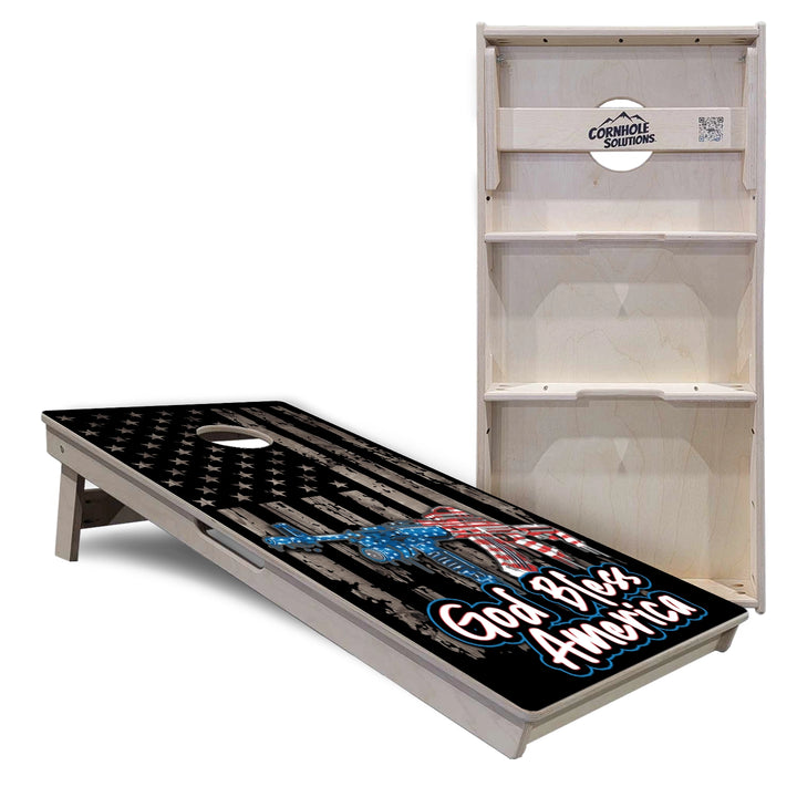 God Bless America Cornhole Boards – Tournament Series