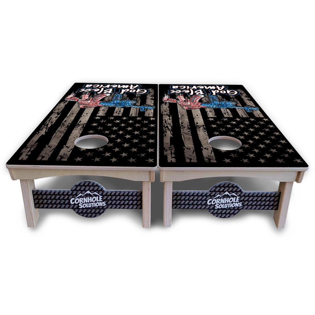 God Bless America Cornhole Boards – Pro Lite or Pro Elite