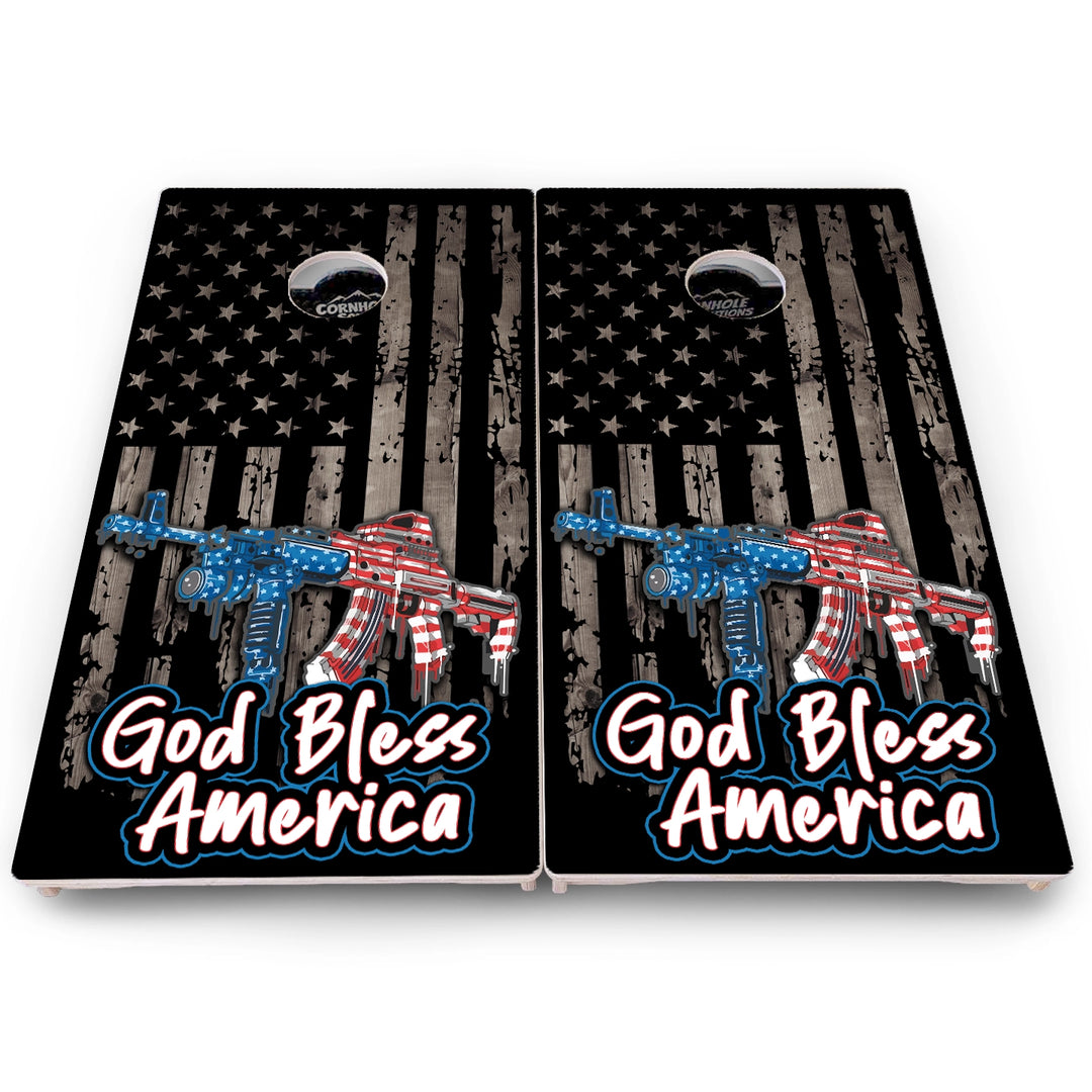 God Bless America Cornhole Boards – Pro Lite or Pro Elite