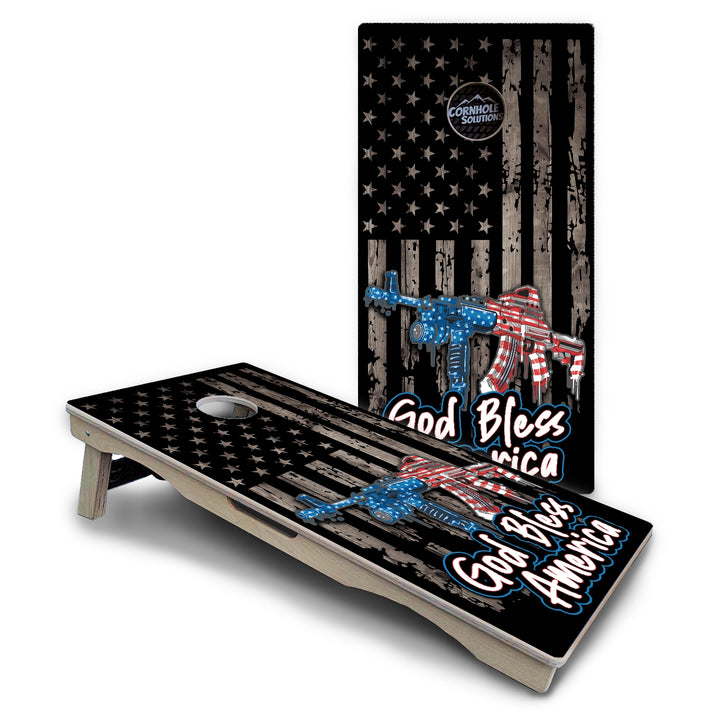 God Bless America Cornhole Boards – Pro Lite or Pro Elite