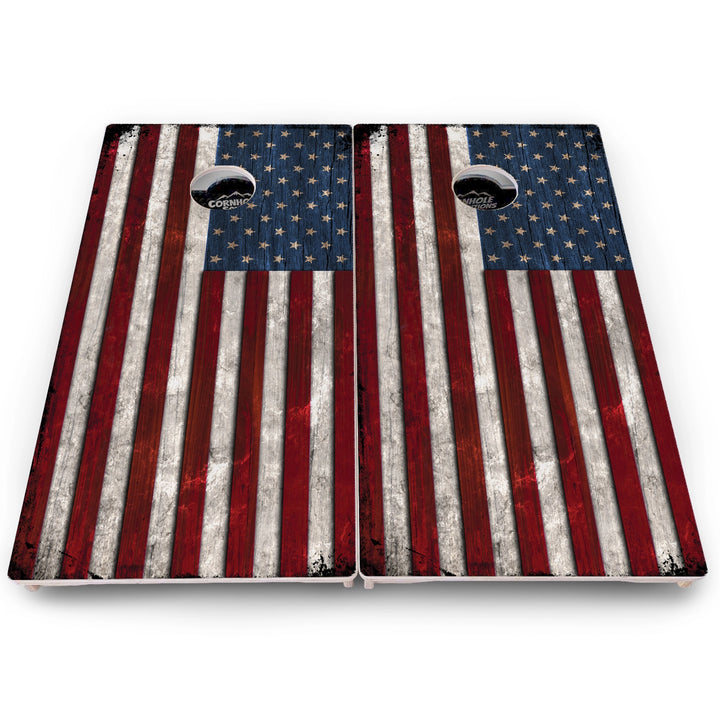 USA Flag Cornhole Boards – Pro Lite or Pro Elite