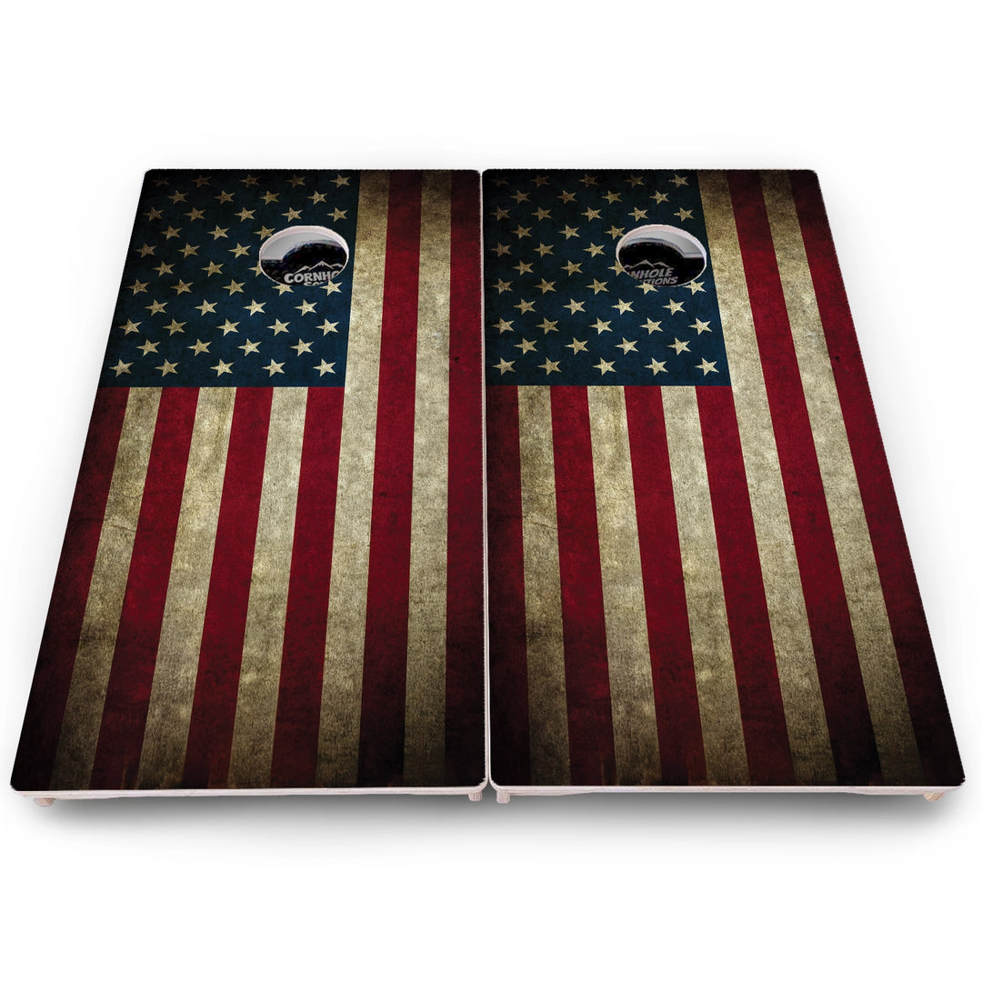 USA Flag Cornhole Boards – Pro Lite or Pro Elite