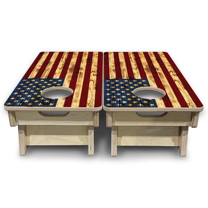 Burnt Color Flag - Mini or Vacation Cornhole Boards