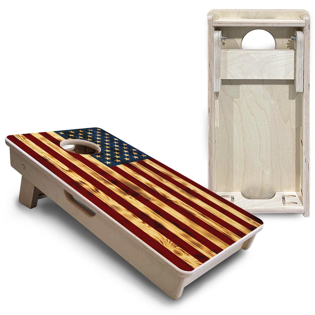 Burnt Color Flag - Mini or Vacation Cornhole Boards