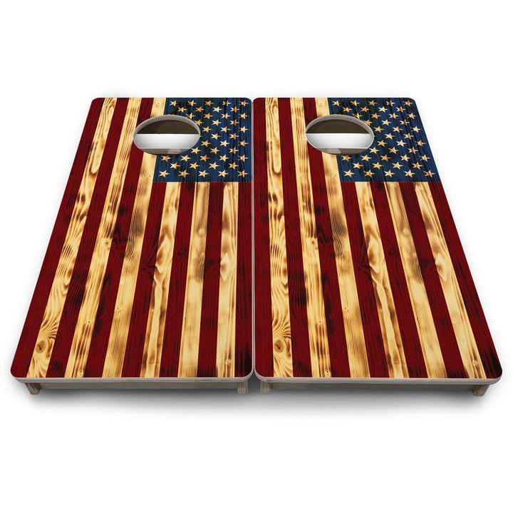 Burnt Color Flag - Mini or Vacation Cornhole Boards