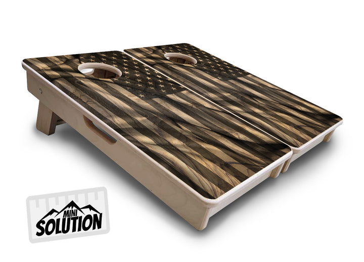 Mini Cornhole Boards - USA Wood Flag