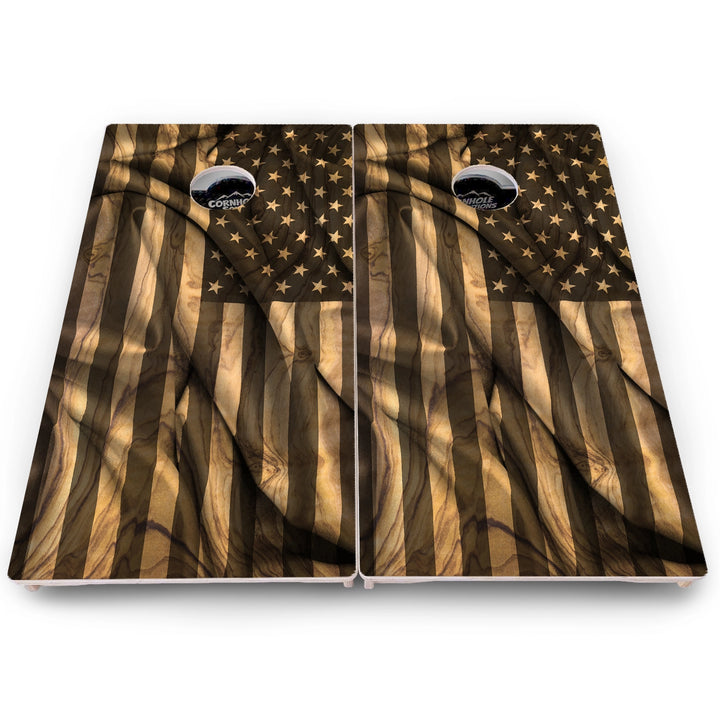 USA Flag Cornhole Boards – Pro Lite or Pro Elite