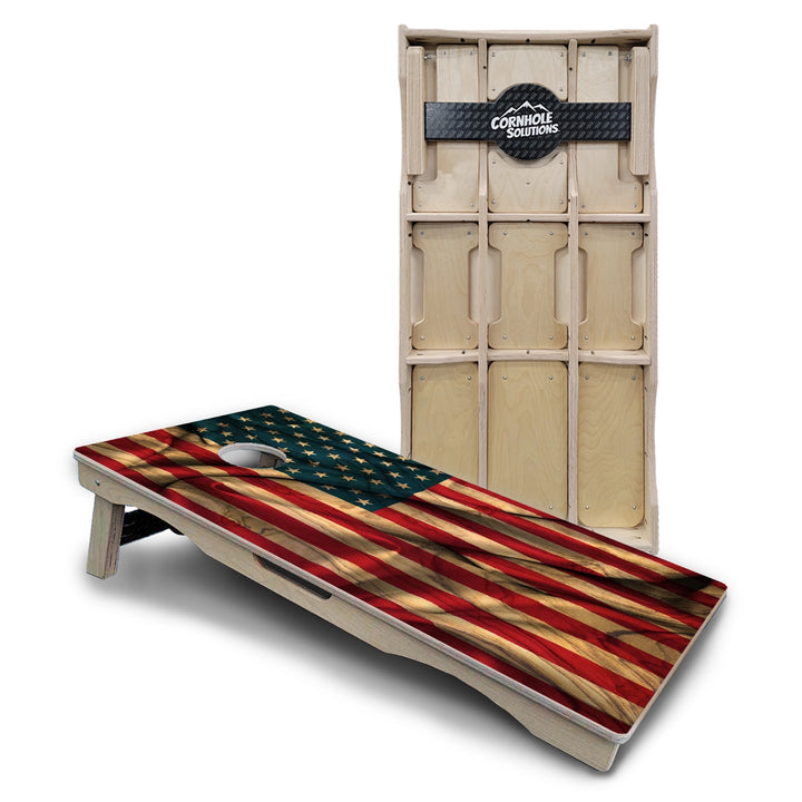 USA Flag Cornhole Boards – Pro Lite or Pro Elite