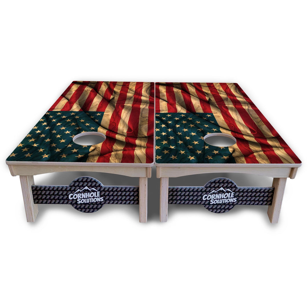 USA Flag Cornhole Boards – Pro Lite or Pro Elite