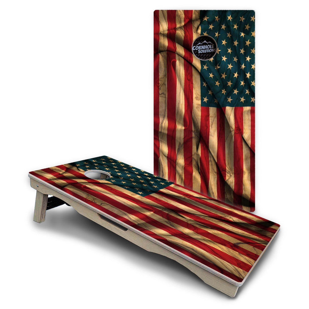 USA Flag Cornhole Boards – Pro Lite or Pro Elite