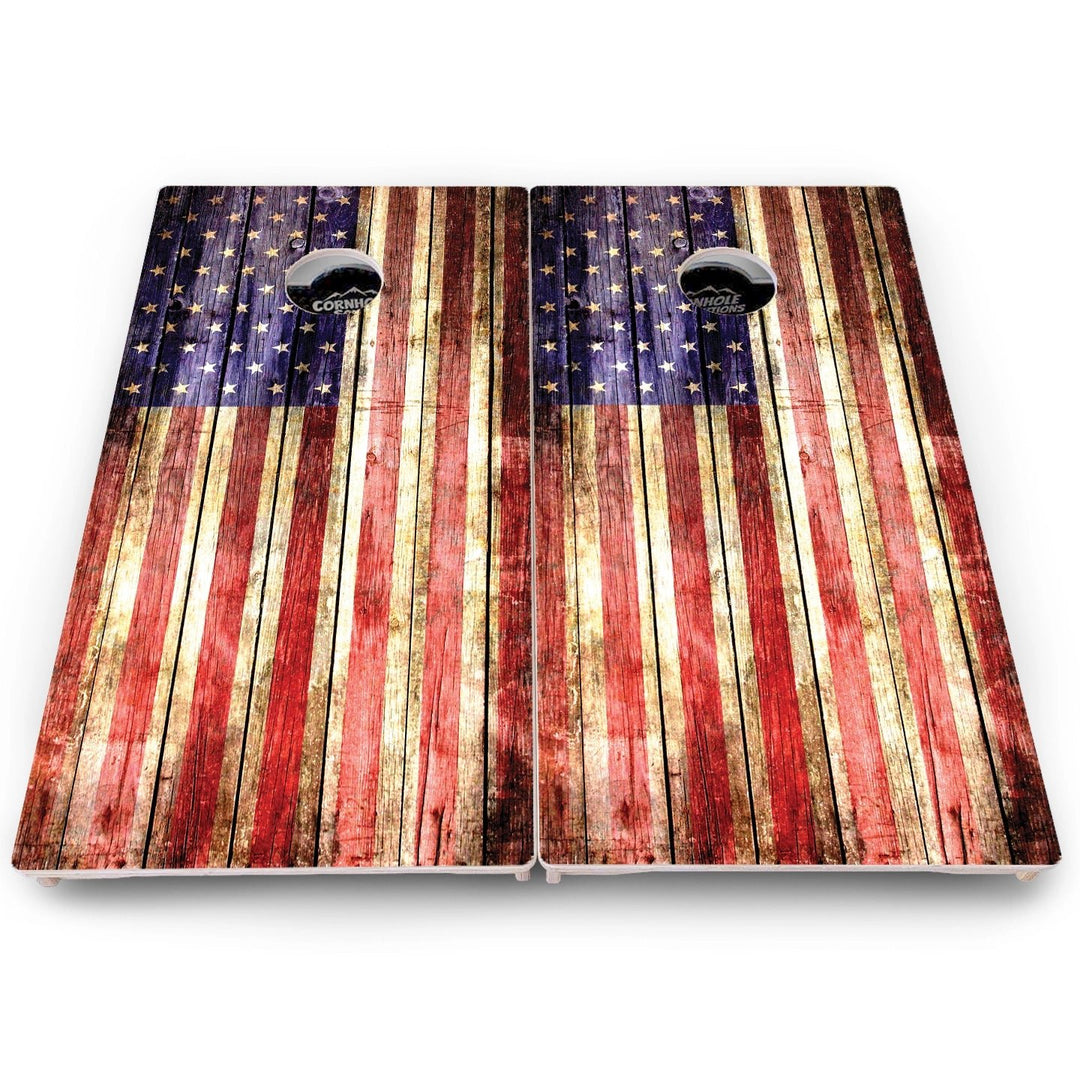 USA Flag Cornhole Boards – Pro Lite or Pro Elite