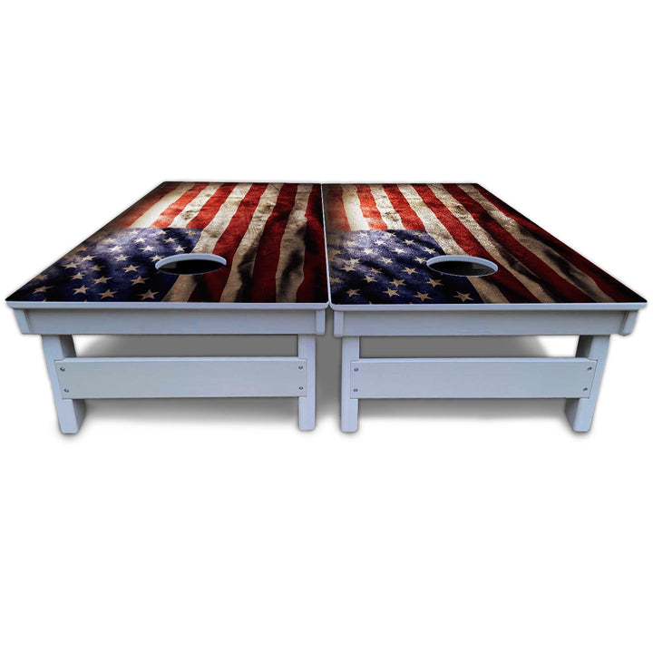 American Flag Cornhole Boards - All Weather Series