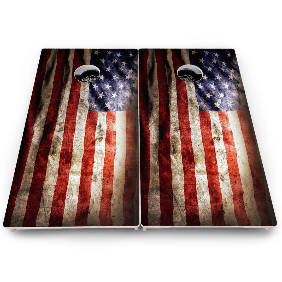 USA Flag Cornhole Boards – Pro Lite or Pro Elite
