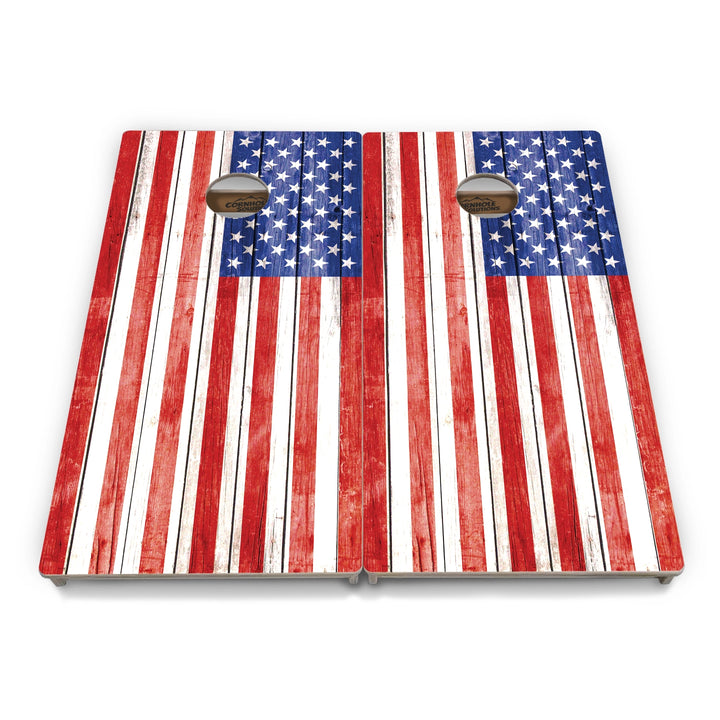 Whitewash Flag Cornhole Boards – Tournament Series
