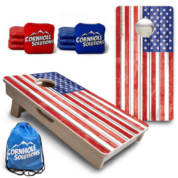 Whitewash Flag - Mini or Vacation Size Cornhole Boards