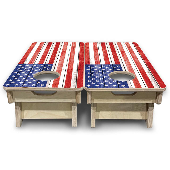 Whitewash Flag - Mini or Vacation Size Cornhole Boards