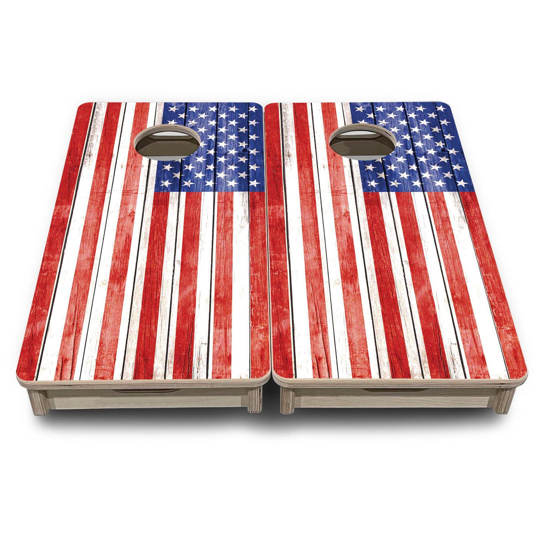 Whitewash Flag - Mini or Vacation Size Cornhole Boards