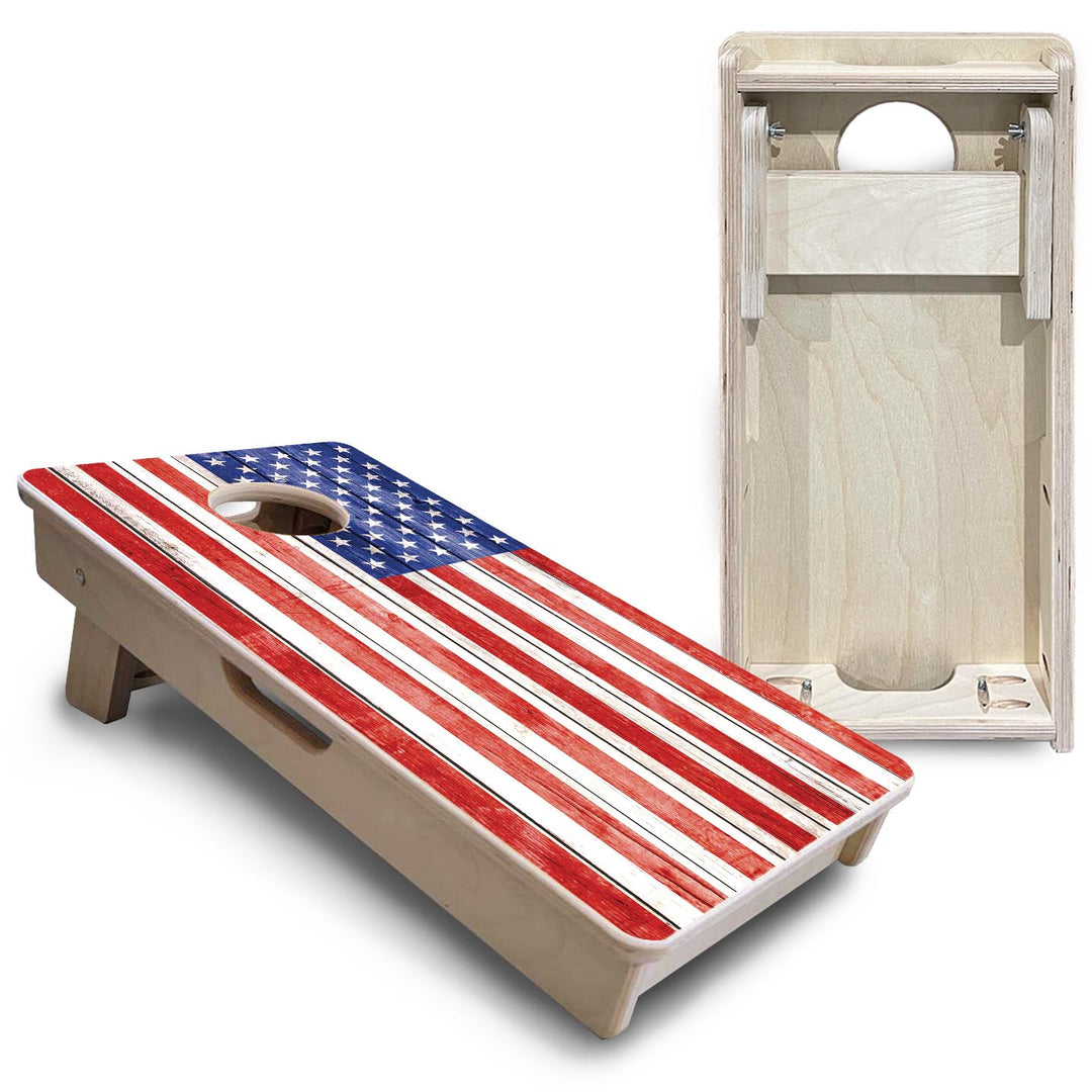 Whitewash Flag - Mini or Vacation Size Cornhole Boards