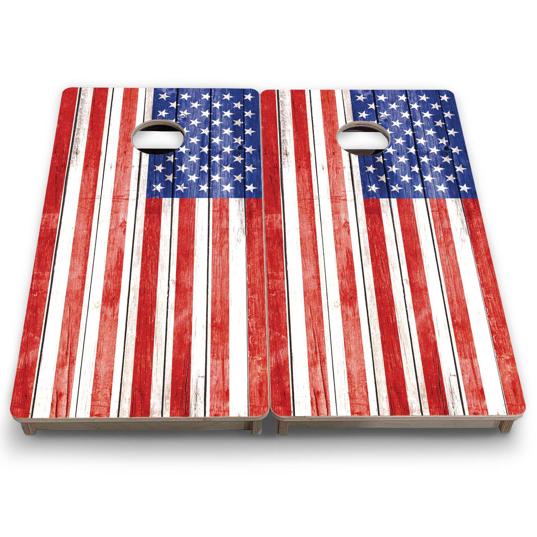 Whitewash Flag - Mini or Vacation Size Cornhole Boards