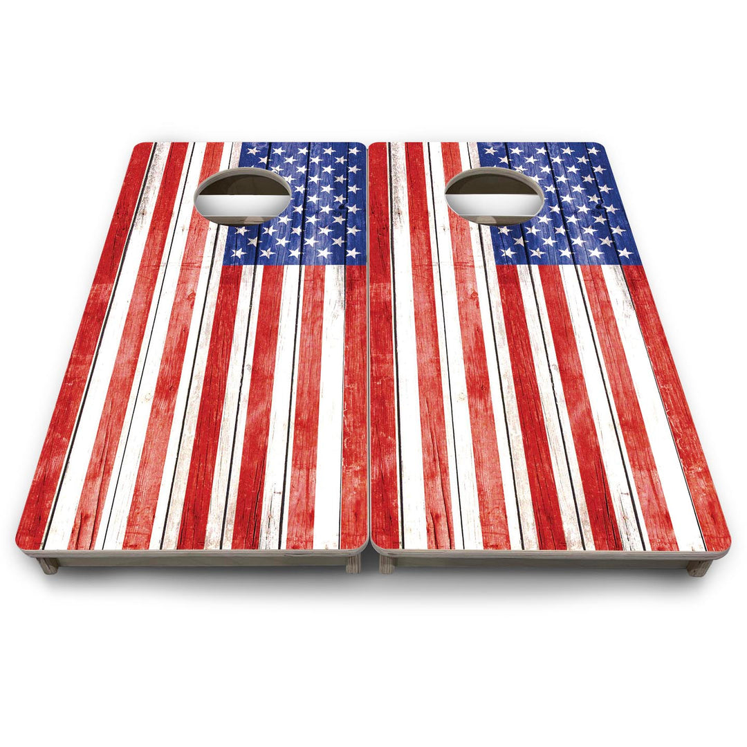 Whitewash Flag - Mini or Vacation Size Cornhole Boards