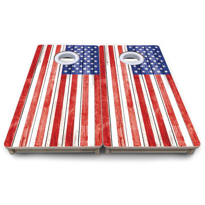 Whitewash Flag - Mini or Vacation Size Cornhole Boards
