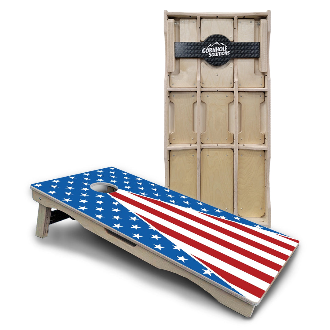 Stars & Stripes Collection Cornhole Boards – Pro Lite or Pro Elite