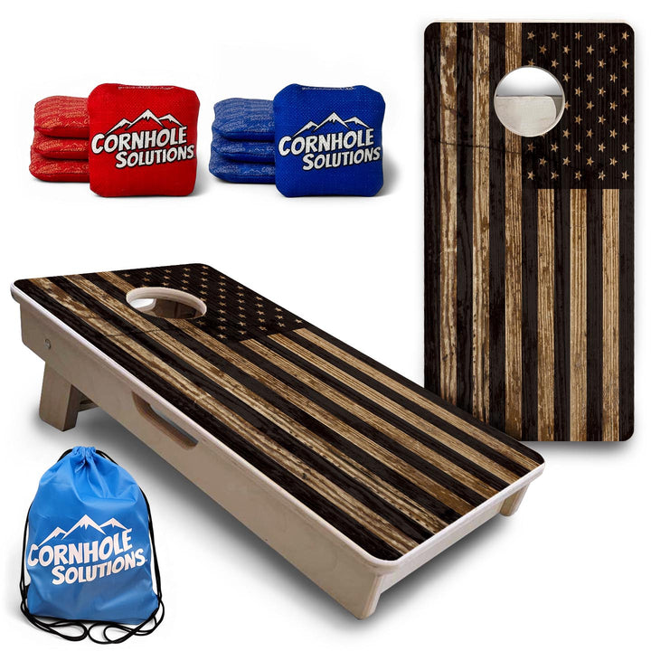 Wood Flag - Mini or Vacation Size Cornhole Boards