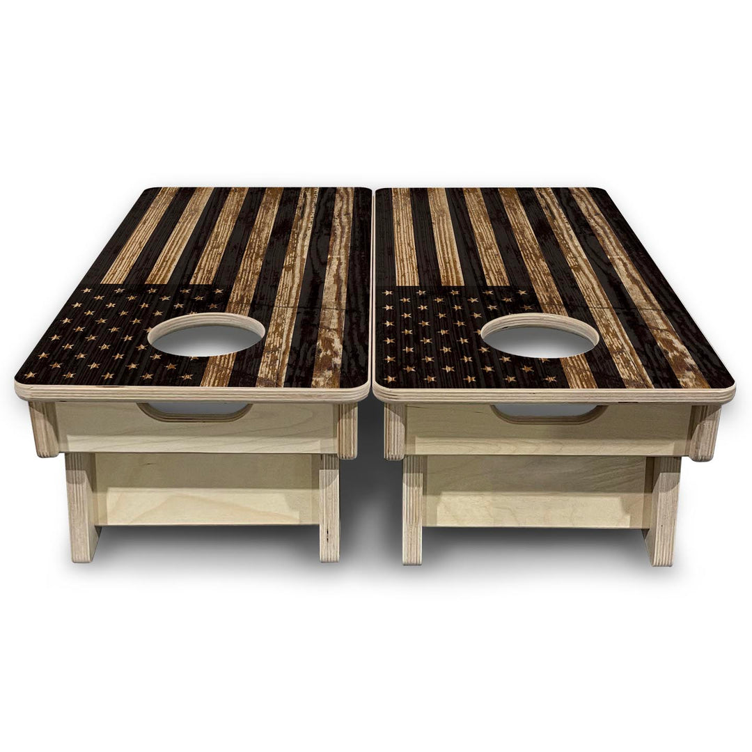 Wood Flag - Mini or Vacation Size Cornhole Boards