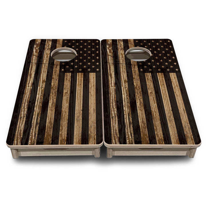 Wood Flag - Mini or Vacation Size Cornhole Boards