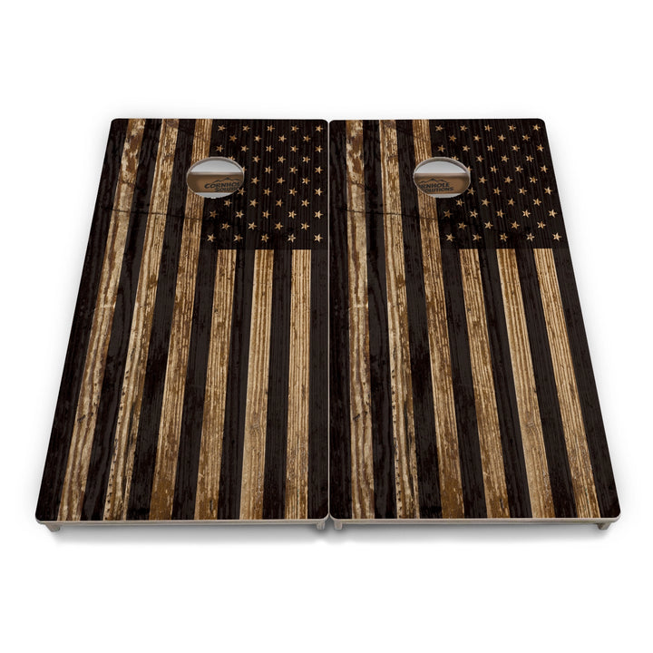 Wood DTOM & Flag Cornhole Boards – Tournament Series