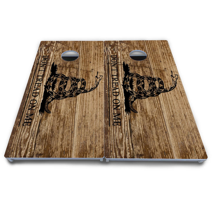Wood DTOM & Flag Cornhole Boards - All Weather Series