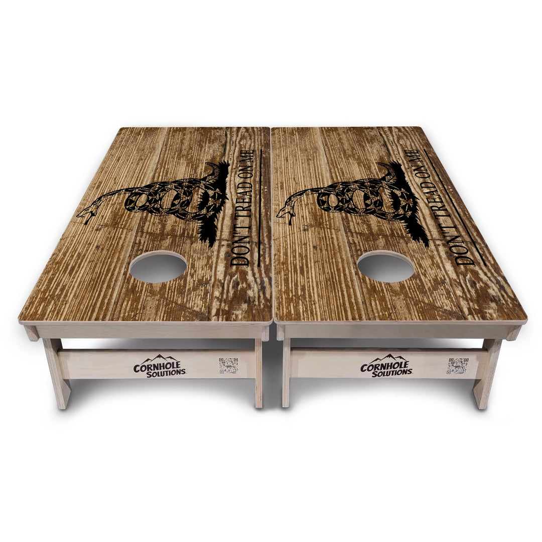 Wood DTOM & Flag Cornhole Boards – Tournament Series