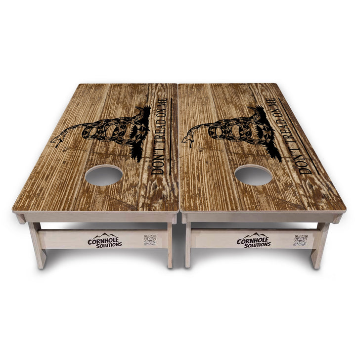 Wood DTOM & Flag Cornhole Boards – Tournament Series