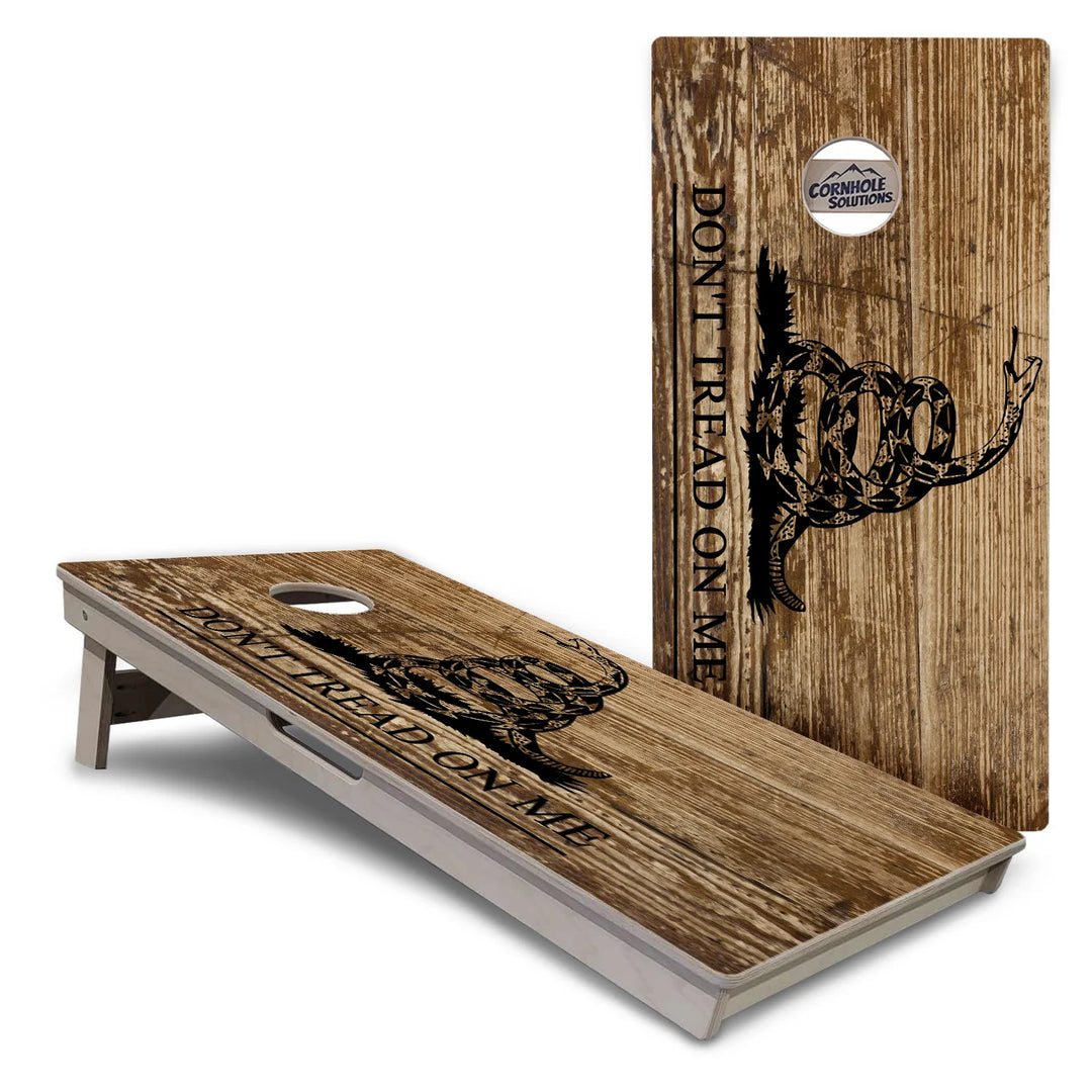 Wood DTOM & Flag Cornhole Boards – Tournament Series