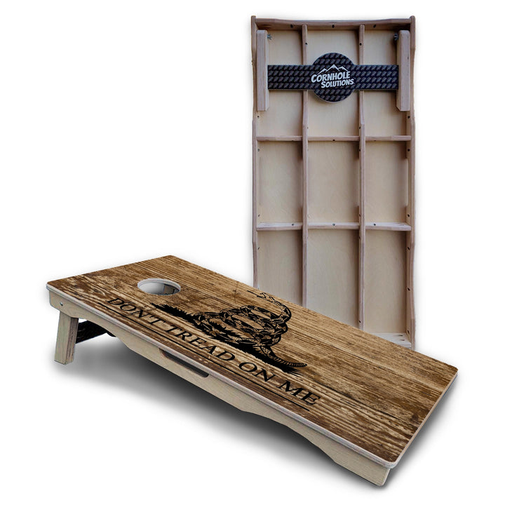 Rustic DTOM & Flag Cornhole Boards – Pro Lite or Pro Elite