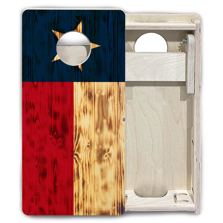 Burnt Texas Flag - Mini or Vacation Cornhole Boards