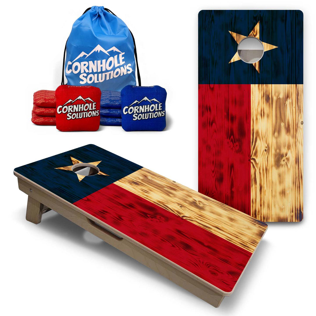 Rustic Texas Flag Vacation Boards – 8 Mini Bags Included