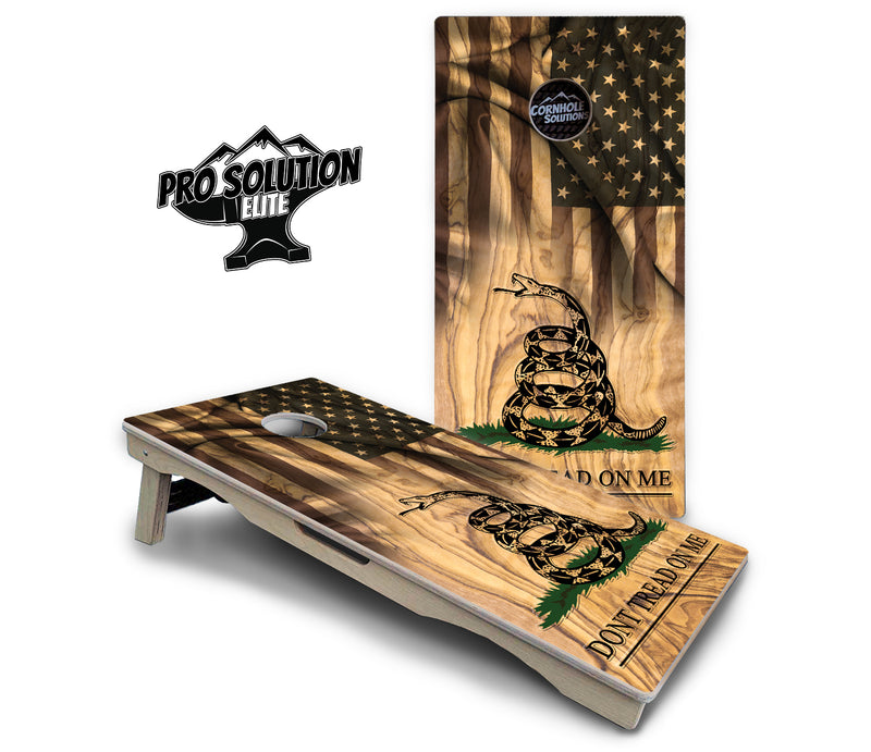 Pro Solution Elite - DTOM 3 - Professional Tournament Cornhole Boards 3/4" Baltic Birch - Zero Bounce Zero Movement Vertical Interlocking Braces for Extra Weight & Stability +Double Thick Legs +Airmail Blocker