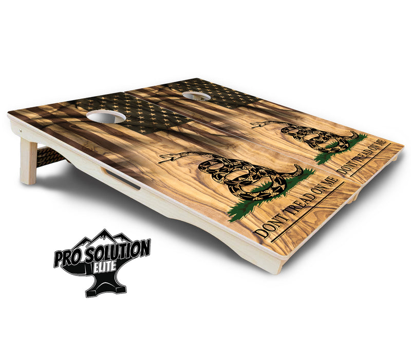 Pro Solution Elite - DTOM 3 - Professional Tournament Cornhole Boards 3/4" Baltic Birch - Zero Bounce Zero Movement Vertical Interlocking Braces for Extra Weight & Stability +Double Thick Legs +Airmail Blocker