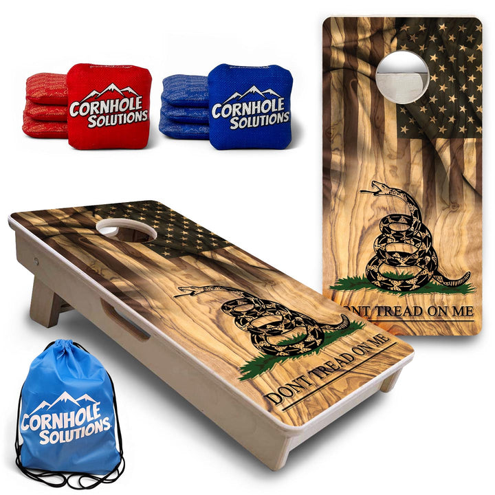 Gadsden Woodgrain - Mini or Vacation Size Cornhole Boards