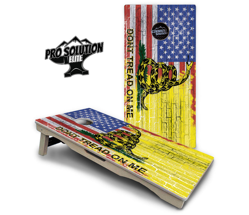 Pro Solution Elite - DTOM 2 - Professional Tournament Cornhole Boards 3/4" Baltic Birch - Zero Bounce Zero Movement Vertical Interlocking Braces for Extra Weight & Stability +Double Thick Legs +Airmail Blocker