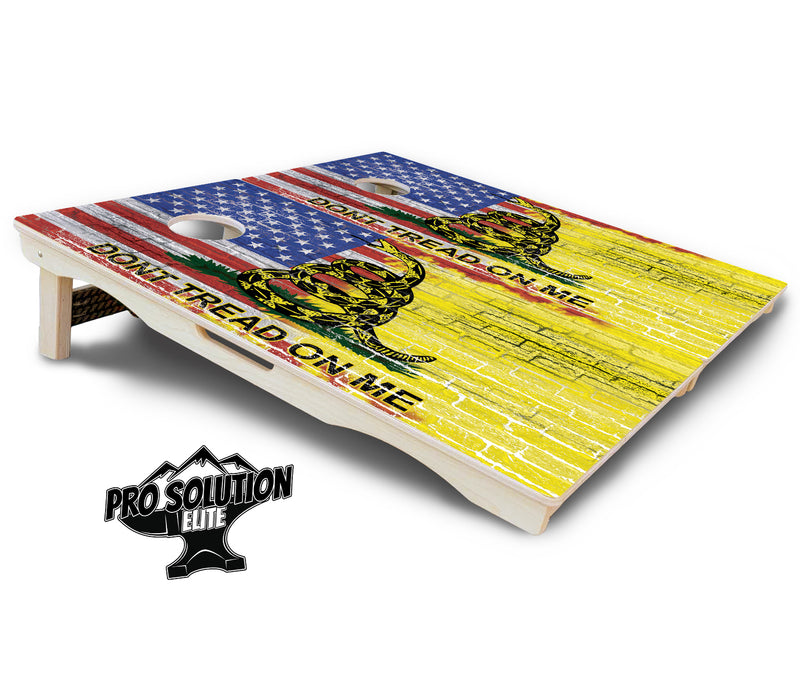 Pro Solution Elite - DTOM 2 - Professional Tournament Cornhole Boards 3/4" Baltic Birch - Zero Bounce Zero Movement Vertical Interlocking Braces for Extra Weight & Stability +Double Thick Legs +Airmail Blocker