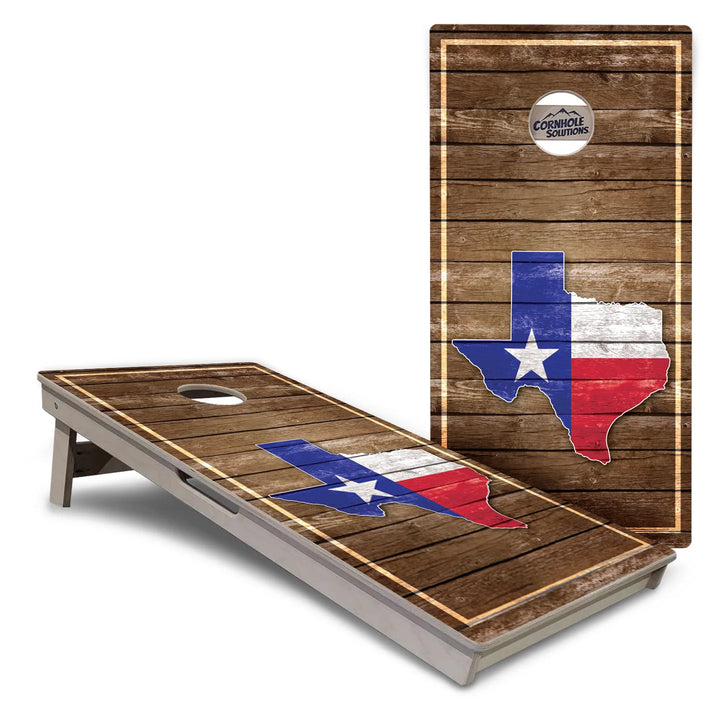 Texas Shape Wood Panel Cornhole Boards – Tournament Series